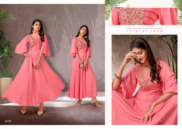 Vardan Fame 2-Rayon-Long-Fancy-Kurti